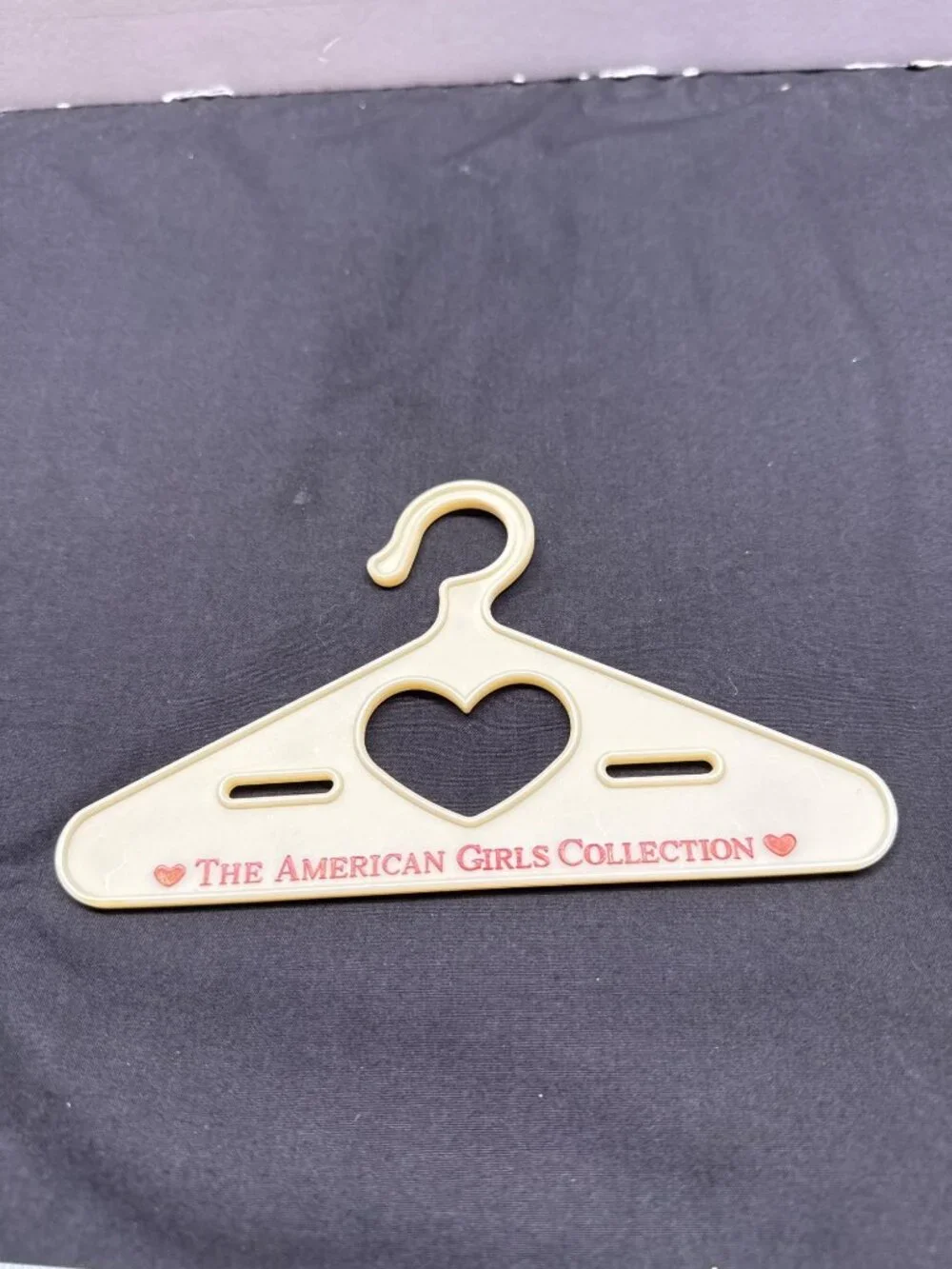 Set Of 5 Vintage American Girl Doll Hangers With Logo Design Includes Heart Cuto